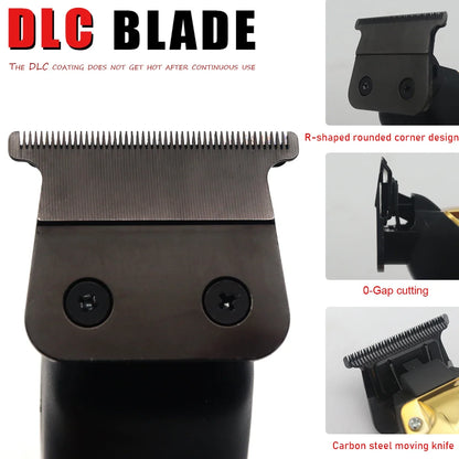 Hair Trimmer for Men Professional DLC Blade T-Blade Zero Gapped
