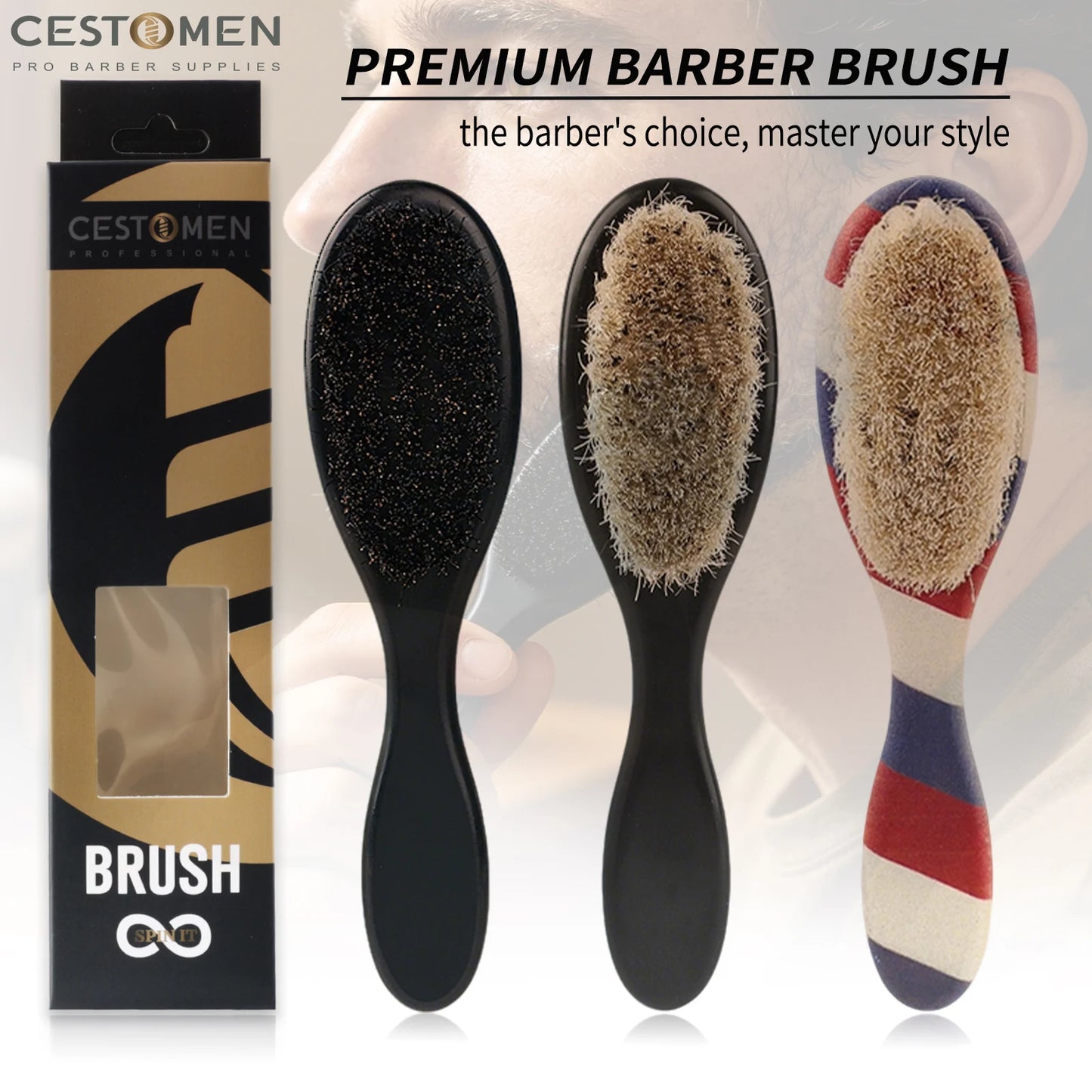 1Piece Professional Barber Shaving Beard Brush