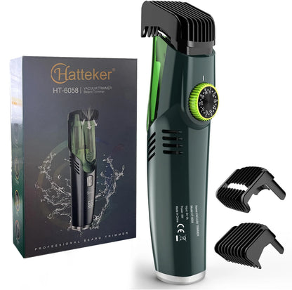 Hatteker Cordless Beard Trimmer Men Rechargeable Electric Shaver