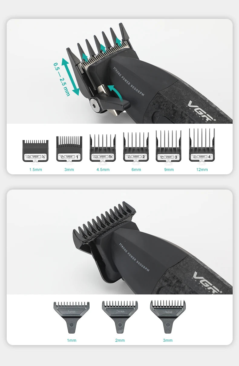 VGR Hair Trimmer Professional Hair Clippers Trimmer Men V-640