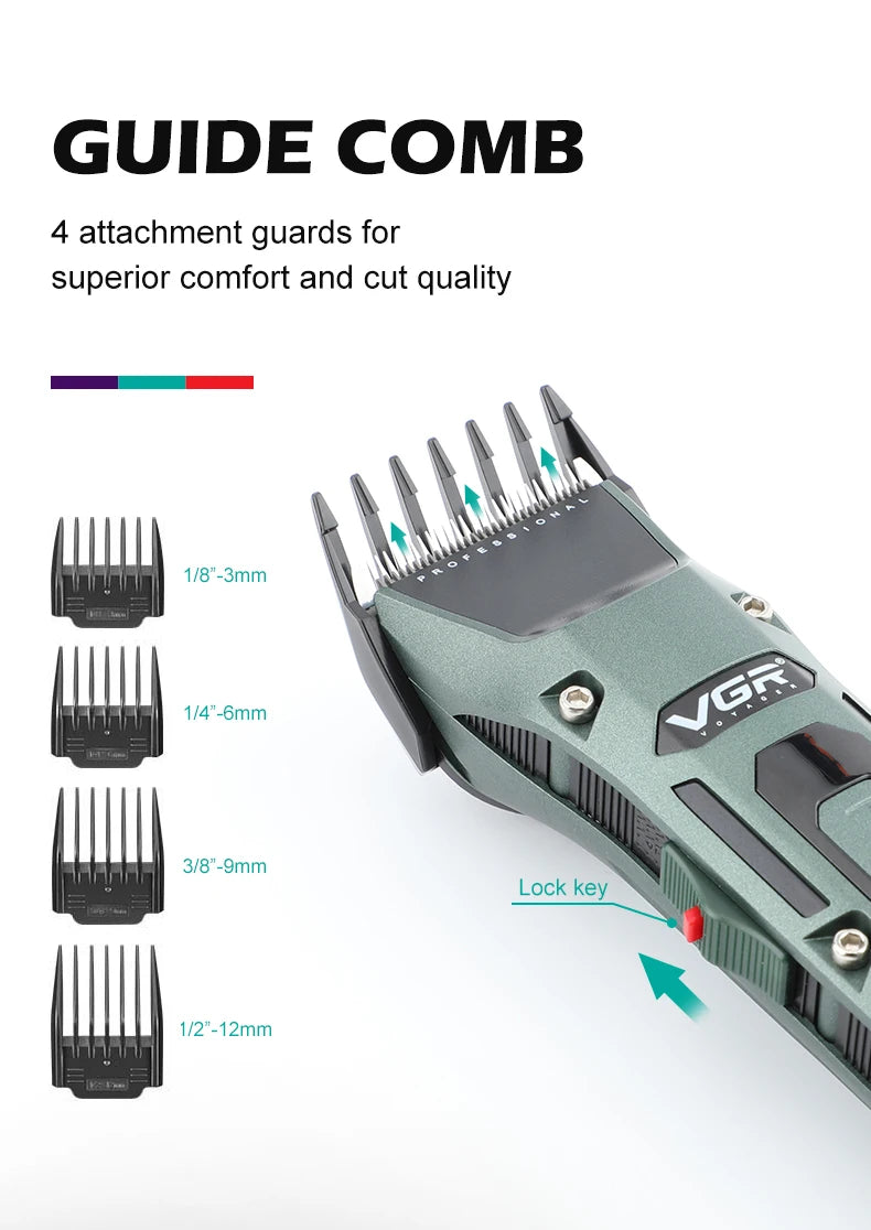 VGR V-696 New metal Popular Salon Barber Hair Cut Machine