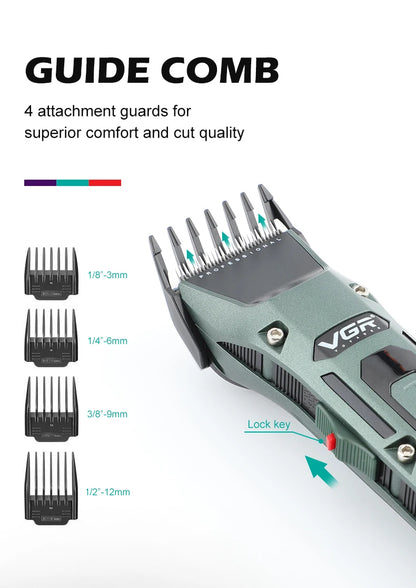 VGR V-696 New metal Popular Salon Barber Hair Cut Machine