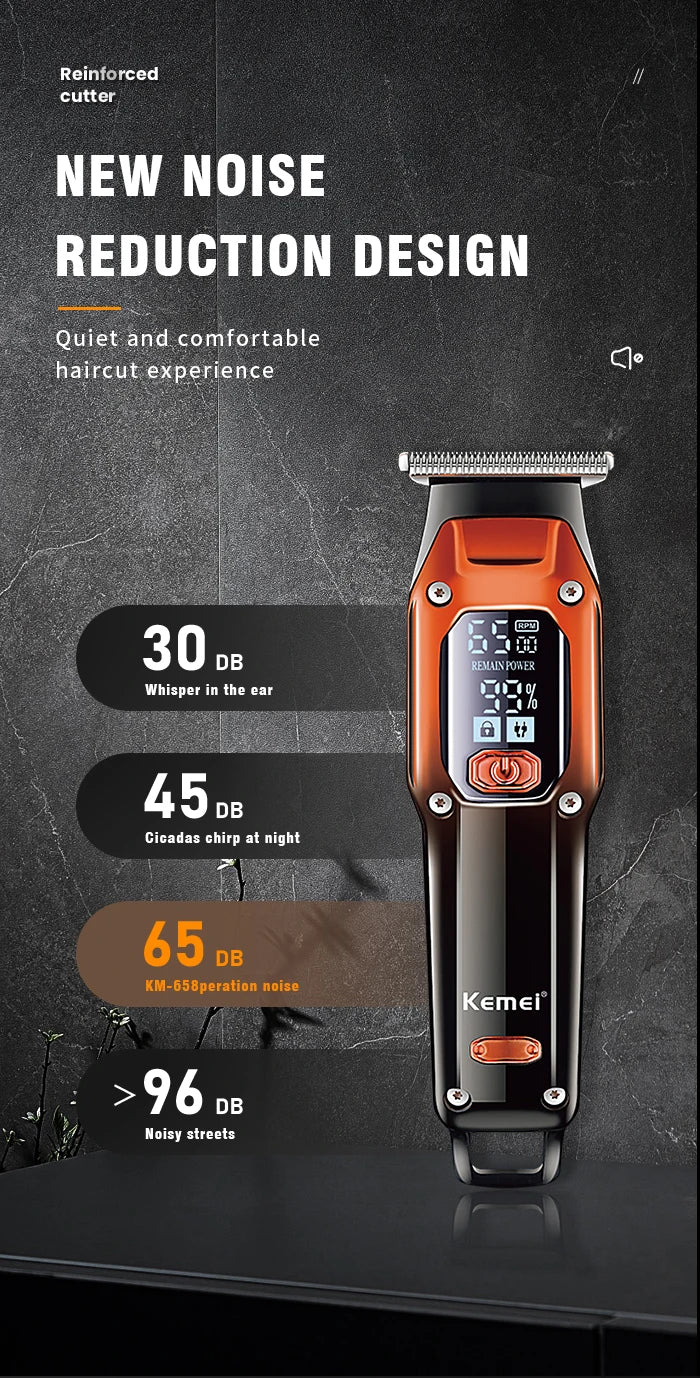 Kemei Hair Trimmer Hair Clipper Professional Barber Trimmer KM-658