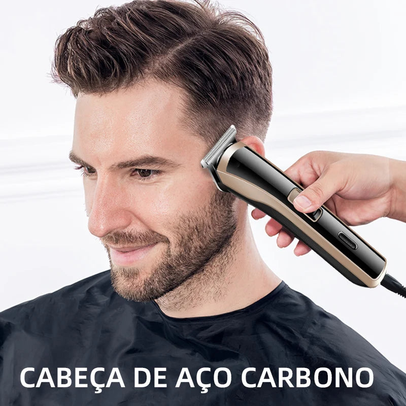 Kemei KM-418 Hair Clipper - Waterproof Rechargeable Hair Trimmer 60min 3W