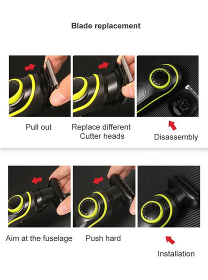 Kemei Electric Hair Clipper Multifunctional Men's Trimmer Electric Shaver