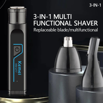 Kemei KM-277 Electric Shaver Ear/Eyebrows/Nose Hair Trimmer
