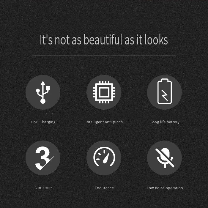 Kemei KM-1429 Rechargeable 3 in 1 Beauty Kit Electric Shaver Kit