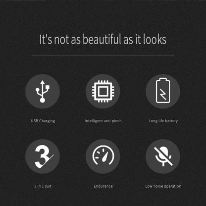 Kemei KM-1429 Rechargeable 3 in 1 Beauty Kit Electric Shaver Kit