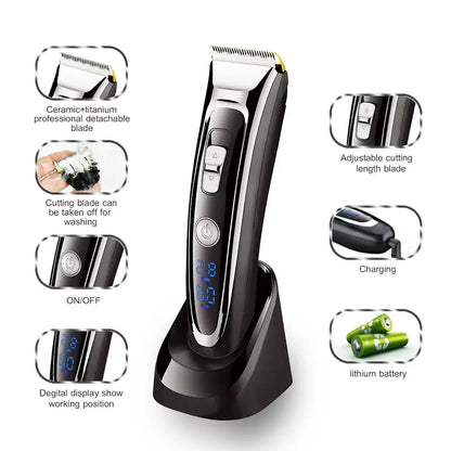 Surker Electric Hair Clipper Set Ceramic Blade Hair Trimmer