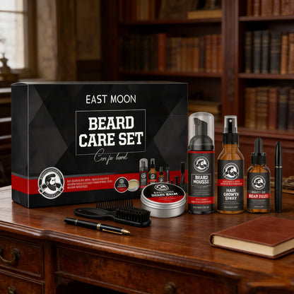 East Moon Men Beard Care Set Deep Nourishing Beard Growth Kit