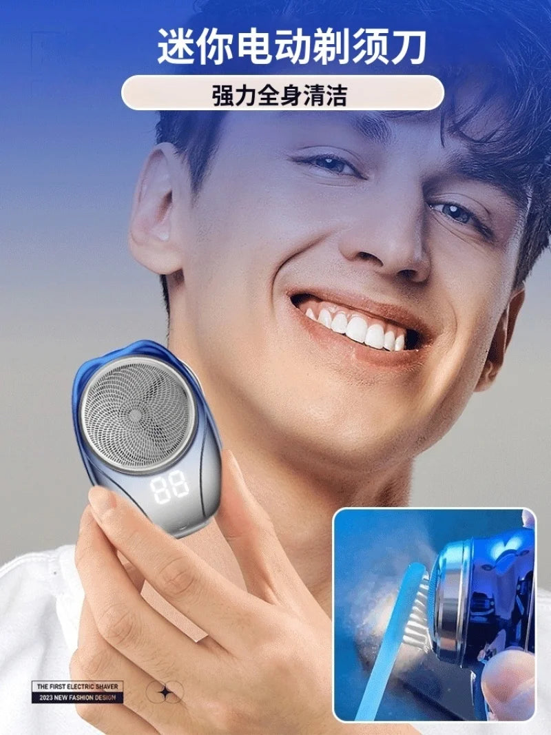 Portable rechargeable shaver full body washable shaver set