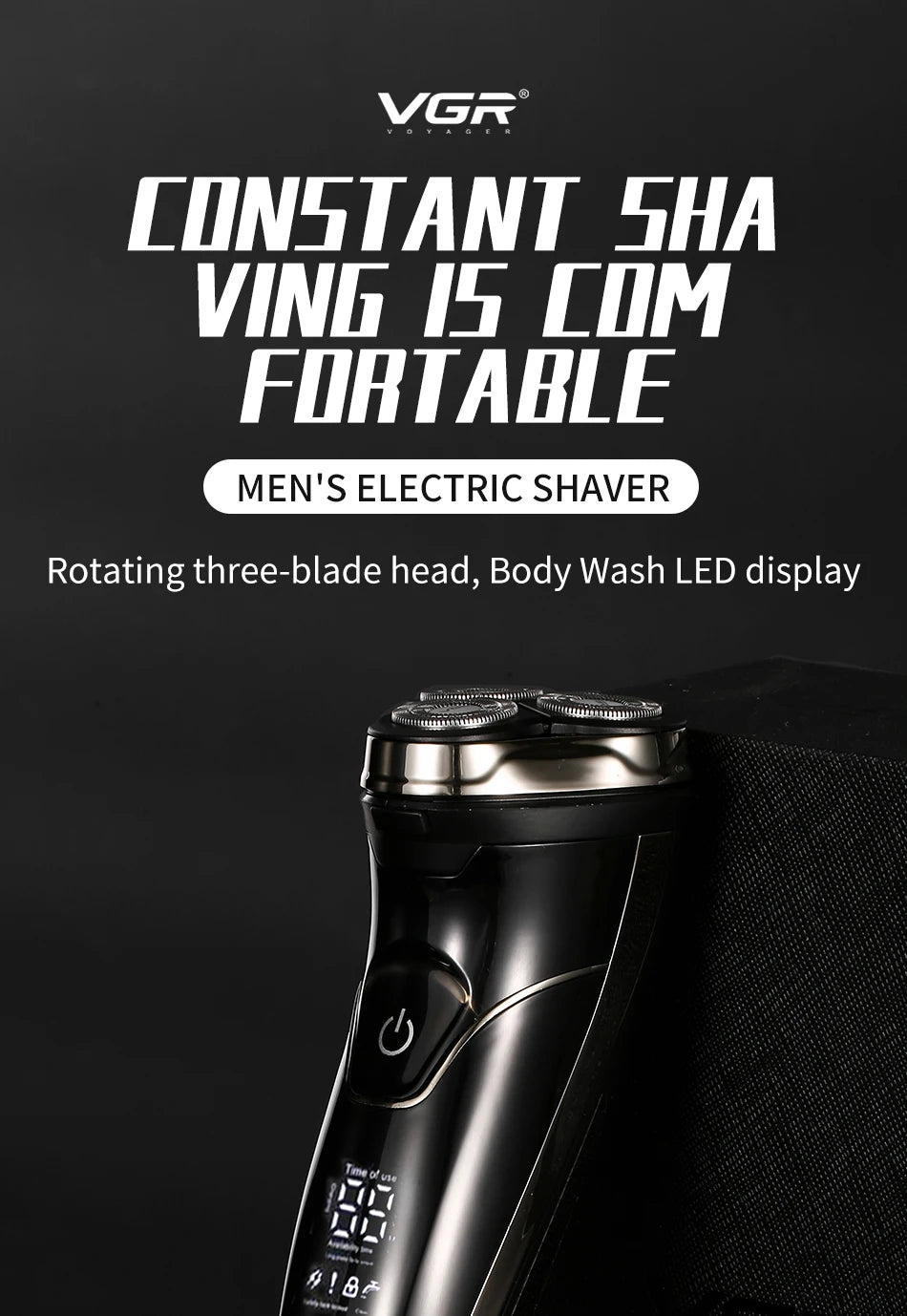 VGR 318 Shaver Electric Razor Professional Shaving Machine for Men