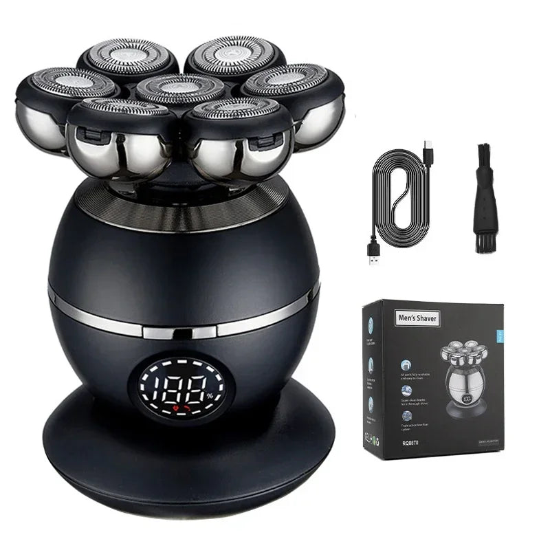 Electric Shaver 7D Floating Cutter Head Base Charging