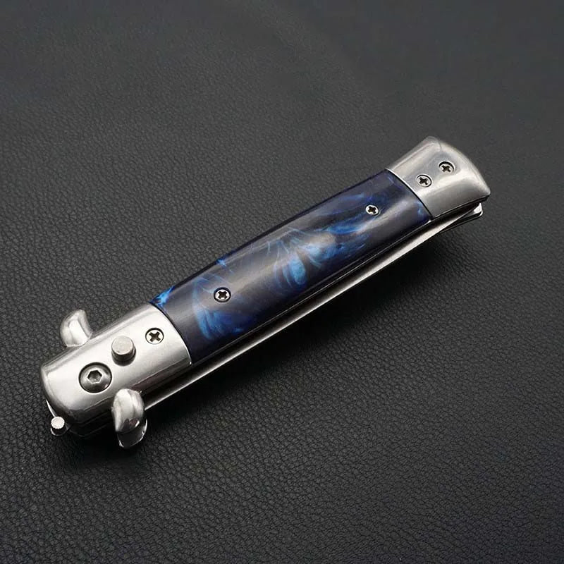 Stainless Steel Foldable Automatic butterfly Pocket Comb