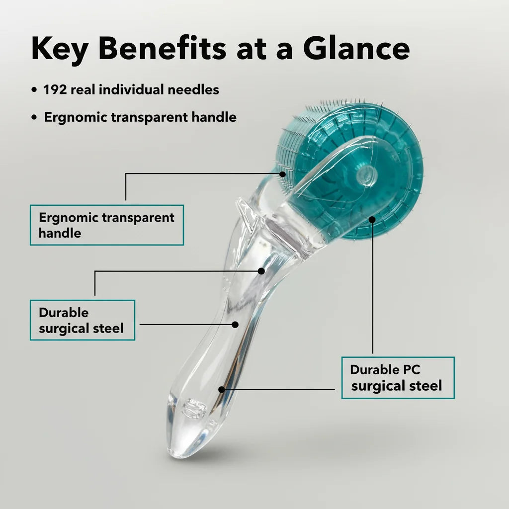 Titanium Alloy Derma Roller 0.25mm Needle Length