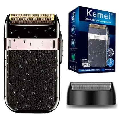 Kemei Rechargeable Shaver For Men Washable Electric Shaver
