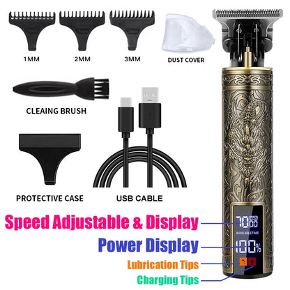 Electric Rechargeable Vintage T9 Man Shaver Trimmer
