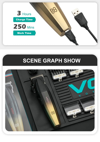 VGR Hair Trimmer Professional Barber Hair Cutting Machine V-003
