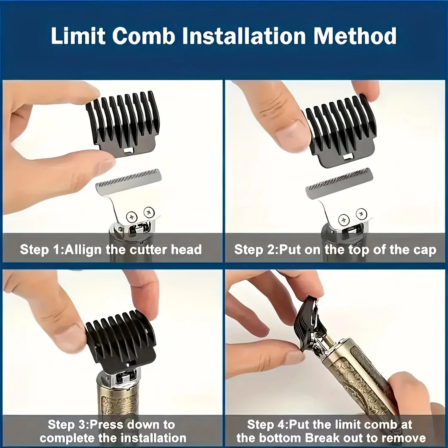 Electric Hair Clipper With LCD Display Oil Head Hair Cutting Machine