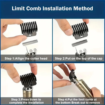 Electric Hair Clipper With LCD Display Oil Head Hair Cutting Machine