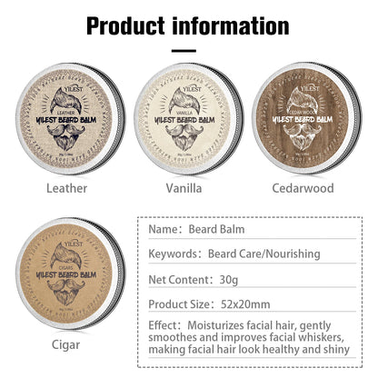 30g Beard Balm Men's Moisturizing Beard Balm Beard Wax