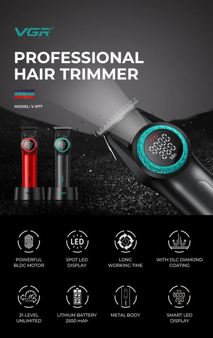 VGR 977 377 new hair trimming set high-end men's hair clipper