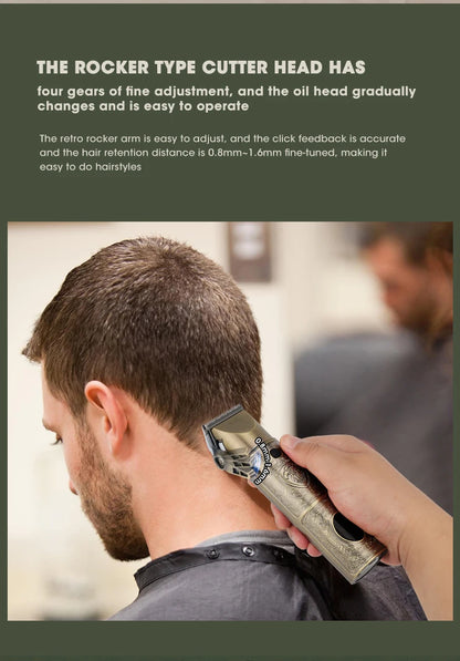 RESUXI XHJ-188 8500 RPM Professional Hair Clipper Electric Shaver