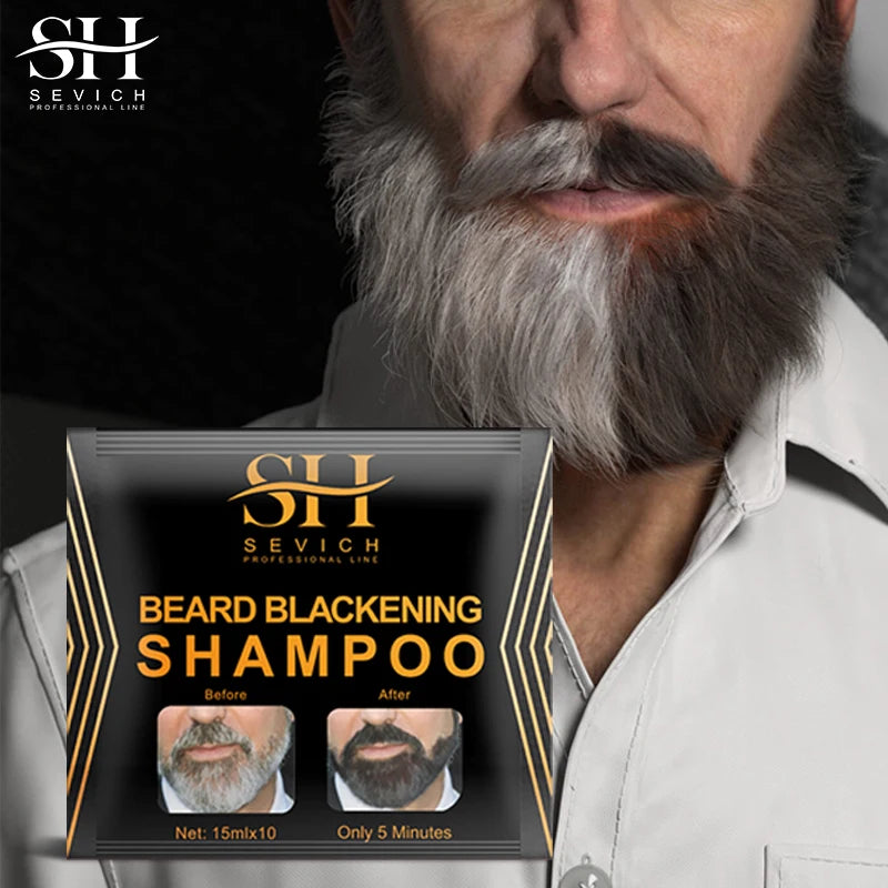 Natural Hair Dye Black Beard Shampoo Beard Coloring