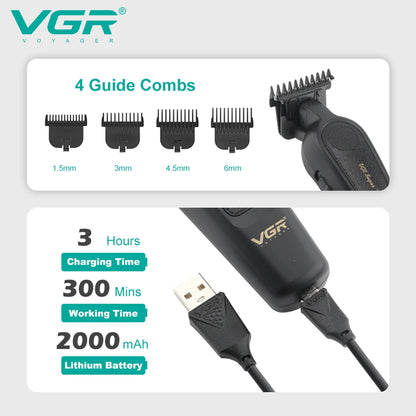 VGR Hair Trimmers Professional Barber Cordless Clippers V-995