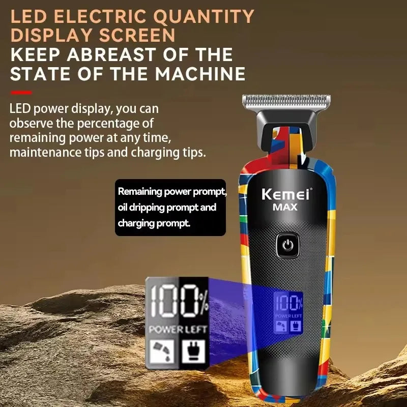 Kemei Electric Hair Clipper Shaver Km-MAX2092 KM-MAX5090 KM-RS7098