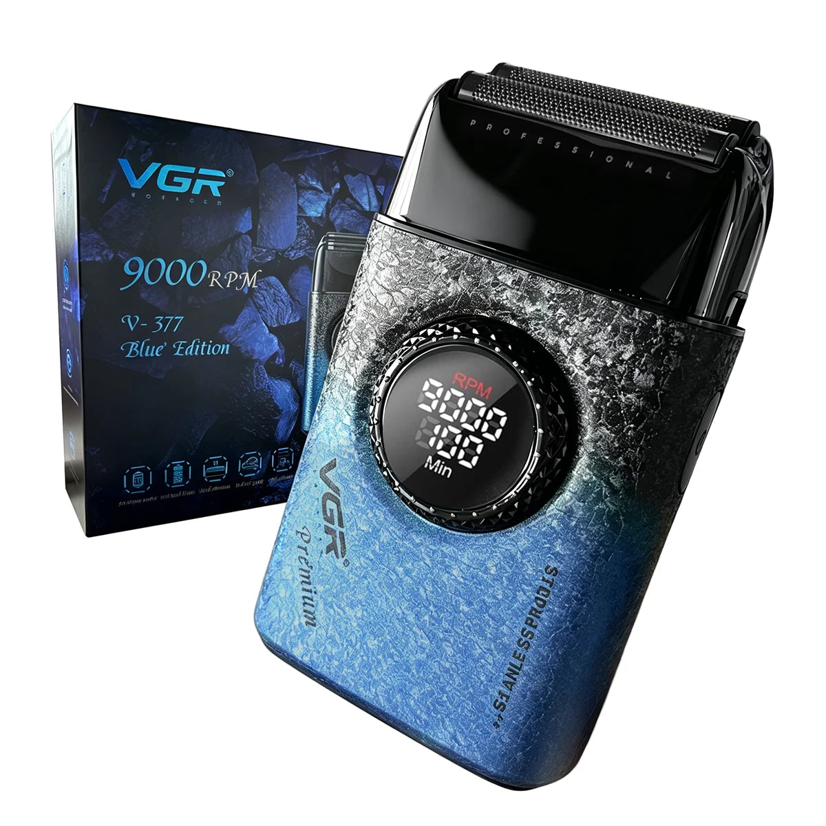 VGR Shaver Professional Beard Trimmer Portable Shaving Machine  V-377