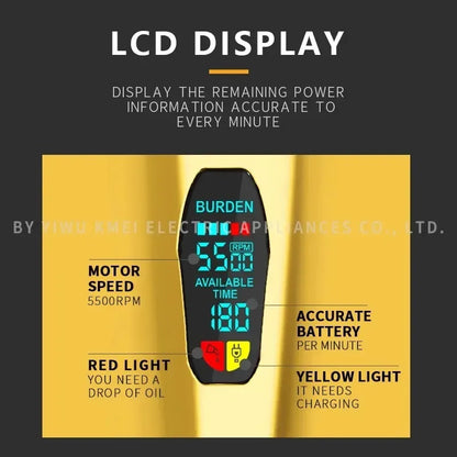 Kemei KM-2850+PG 2023 new metal electric hair clipper