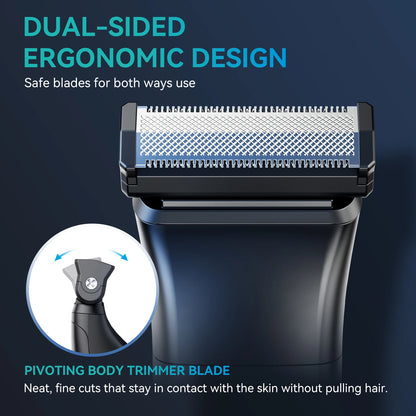 S15 Electric Tirmmer for Men Dual-sided Blade IPX6 Beard Trimmer