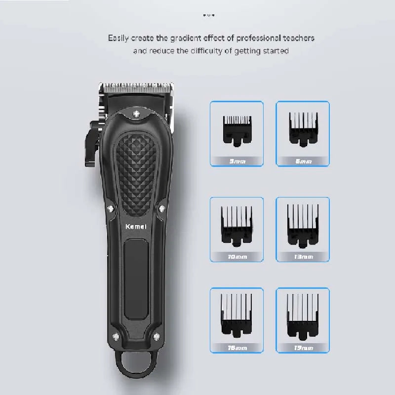 Kemei adjustable hair clipper for men professional hair trimmer