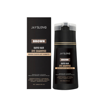 Men Hair Dye Shampoo 3 in 1 for Gray White Hair Coverage