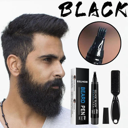 Men Beard Filling Pen Kit Face Moustache Repair Shape Mustache Styling