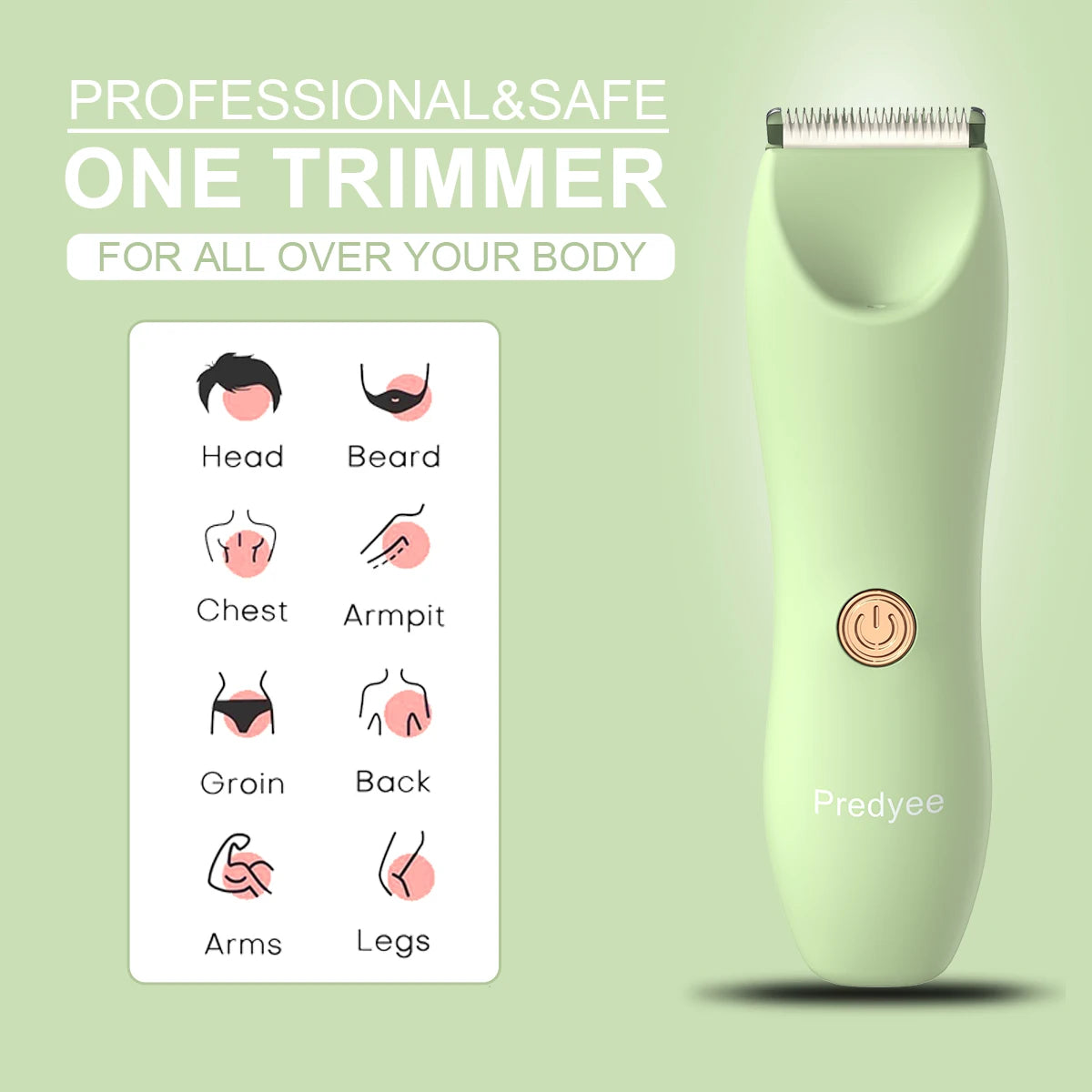 Hair Trimmer for Men & Women Waterproof Electric Trimmer