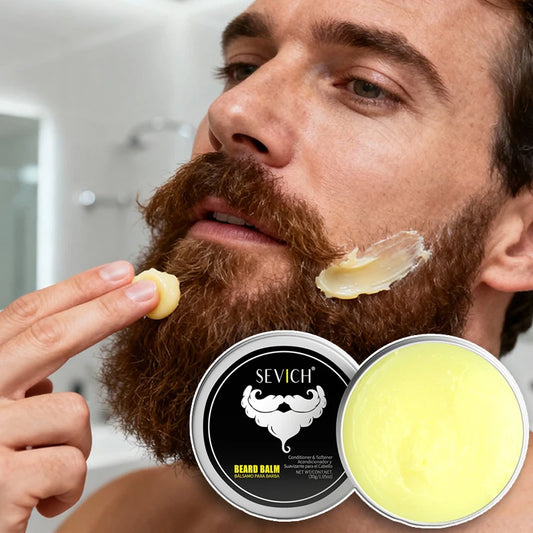Beard Balm Wax Natural Men's Beard Care Cream Moisturizing