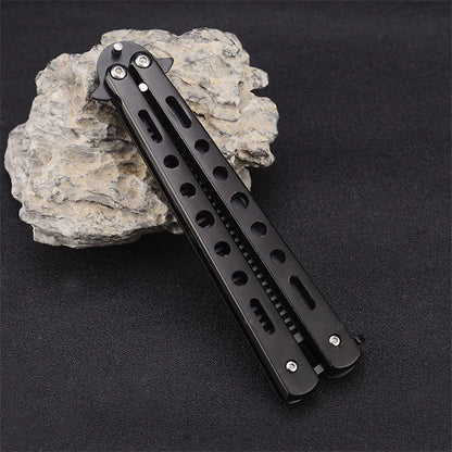 Stainless Steel Butterfly Comb Practice Training Beard Moustache