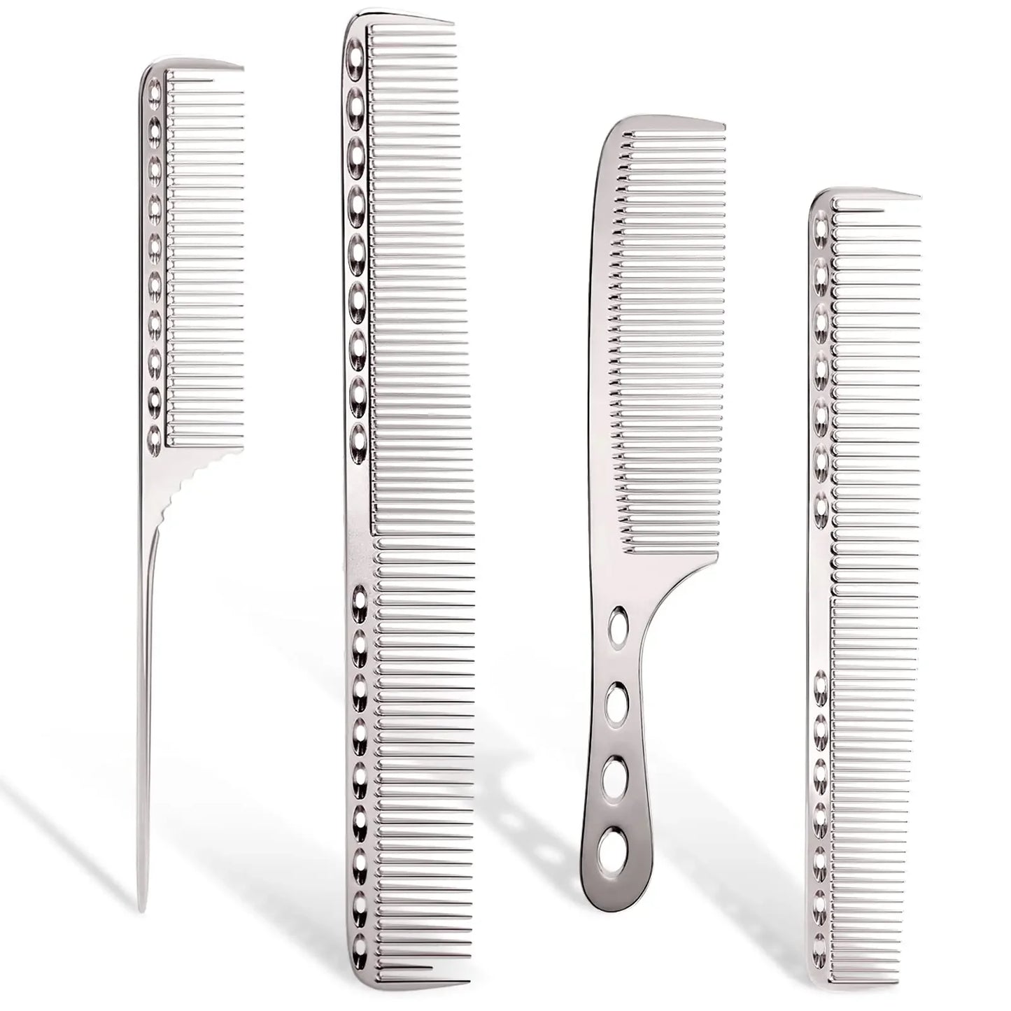 Aluminum Comb Set Barber Metal Hair Dressing Combs