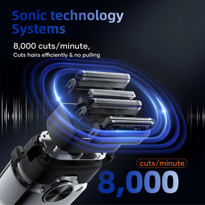 S26 Electric Shaver for Men 4D Floating Blades Foil Shaver