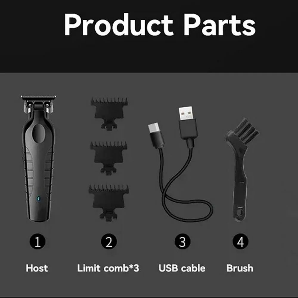 2299 Barber Cordless Hair Trimmer 0mm Zero Gapped Clipper