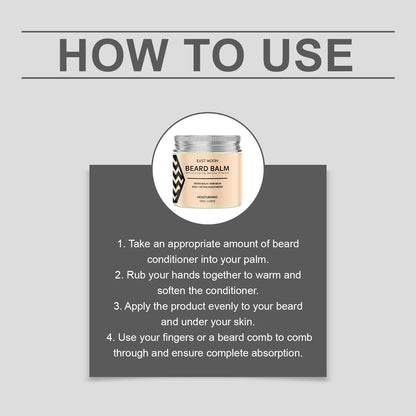 Avocado Men Beard Balm Hydrate Dry Beard Soften Rough Moustache