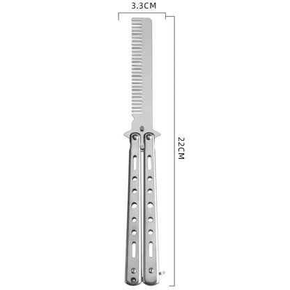 Butterfly Practice Training Comb Stainless Steel Beard Moustache