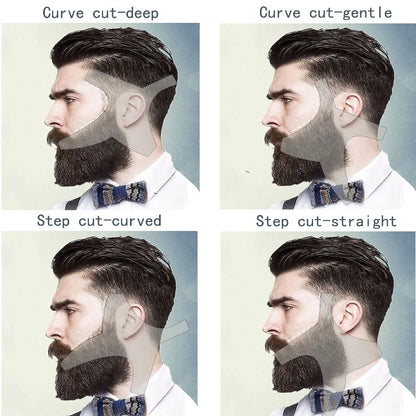 Beard Lineup Guide Template Kit White Pencil Shaper
