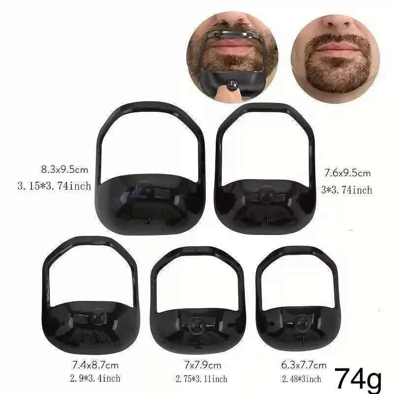 5 Sizes of Beard Goatee Shaving Template Beard Shaping Tool