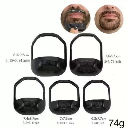 5 Sizes of Beard Goatee Shaving Template Beard Shaping Tool