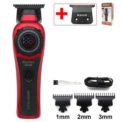 Kemei KM-999 Hair Trimmer for Men DLC T-Blade Zero Gapped