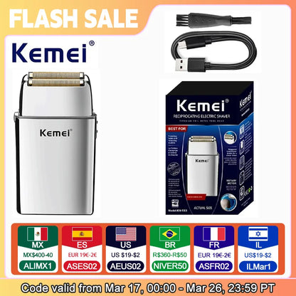 Kemei KM-TX5 Premium Chargeable Battery Electric Shaver