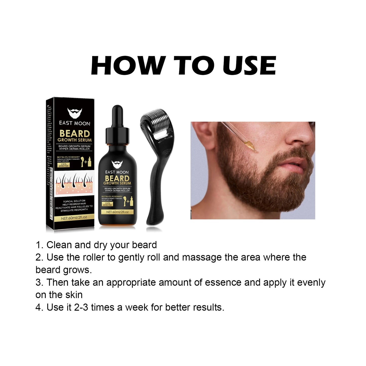 Beard Care Essence Set Men's Beard Care